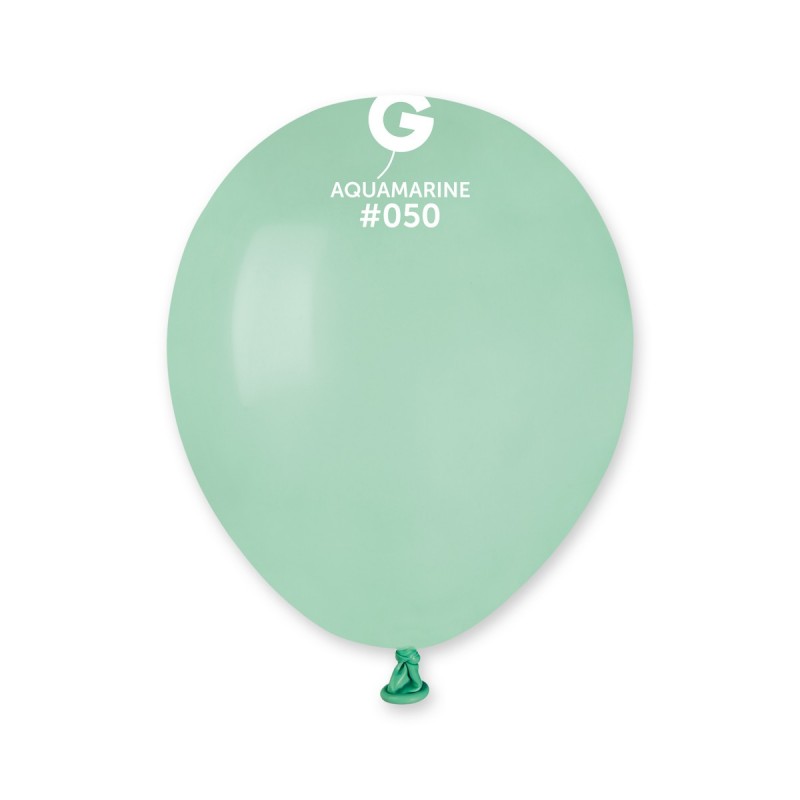 E-shop Gemar Balónik pastelový akvamarín 13 cm 100 ks
