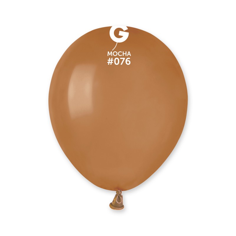 E-shop Gemar Balónik pastelový Mocha 13 cm 100 ks
