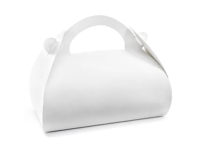 E-shop PartyDeco Krabica na výslužku - Dekoratívna biela