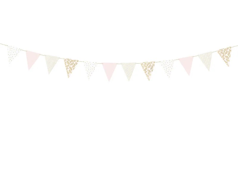 E-shop PartyDeco Girlanda - Zlatá mix 210 cm