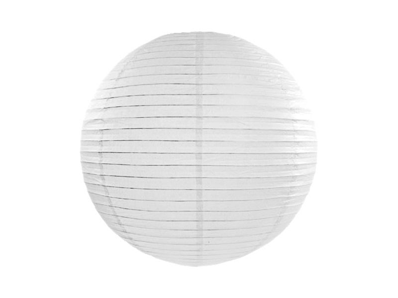 E-shop PartyDeco Lampión - Biely 35 cm
