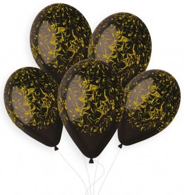 E-shop Svet balonku Balón - Mramor zlatý 33 cm