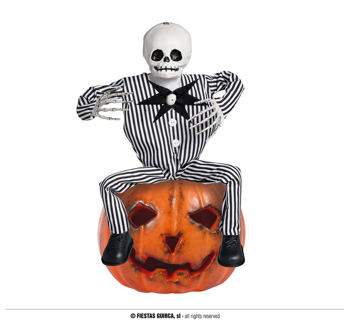 E-shop Guirca Halloweenska záhradná dekorácia - Kostra 60 cm