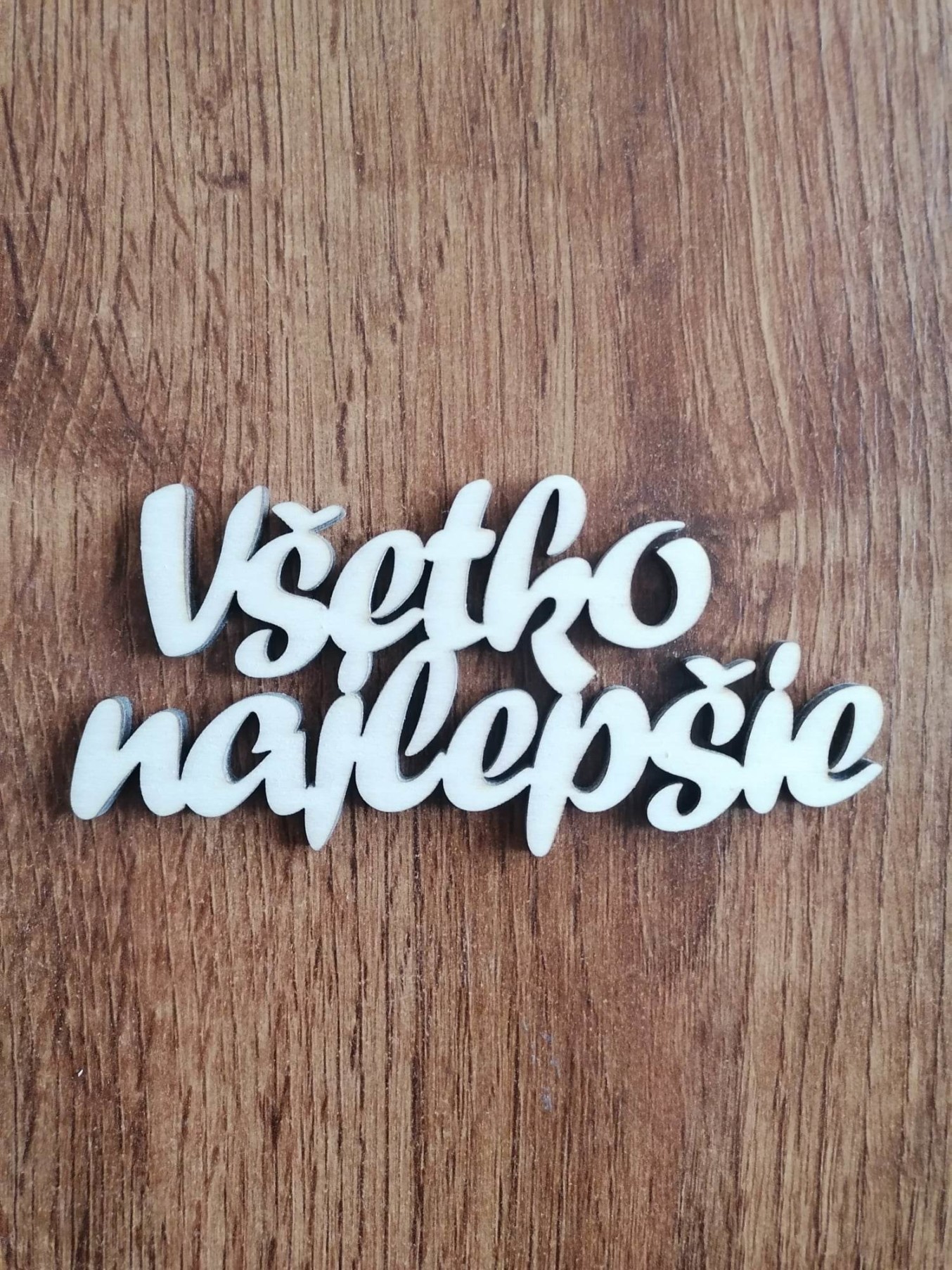 E-shop Loranc Drevený nápis - Všetko najlepšie