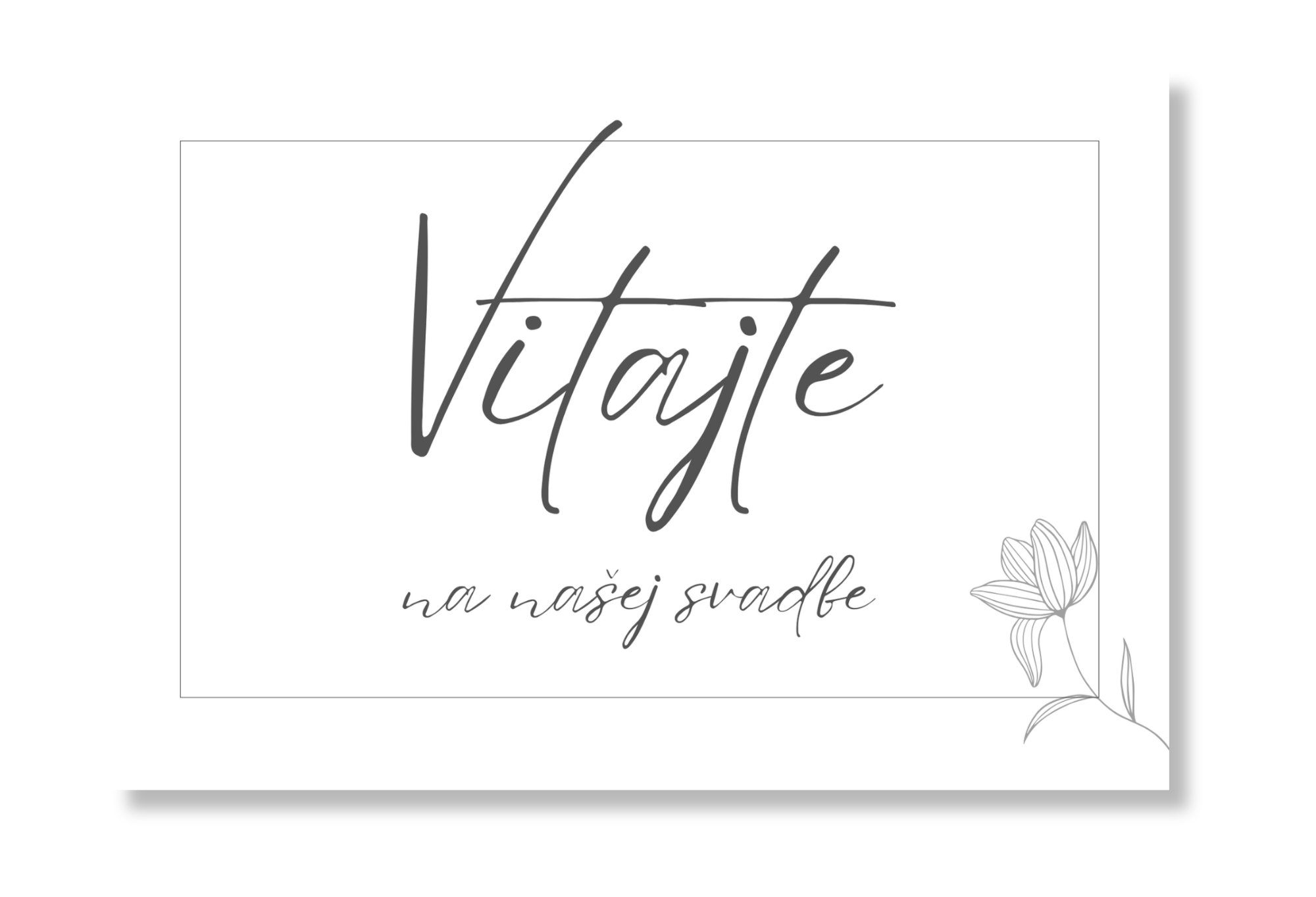 Personal Uvítacia tabuľa - Elegant