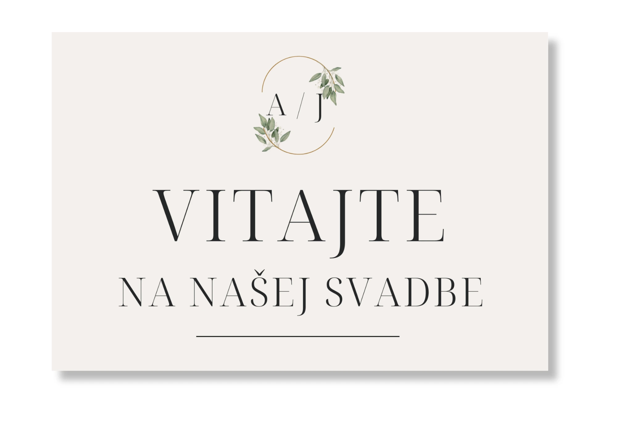 Personal Uvítacia tabuľa - Eukalyptus