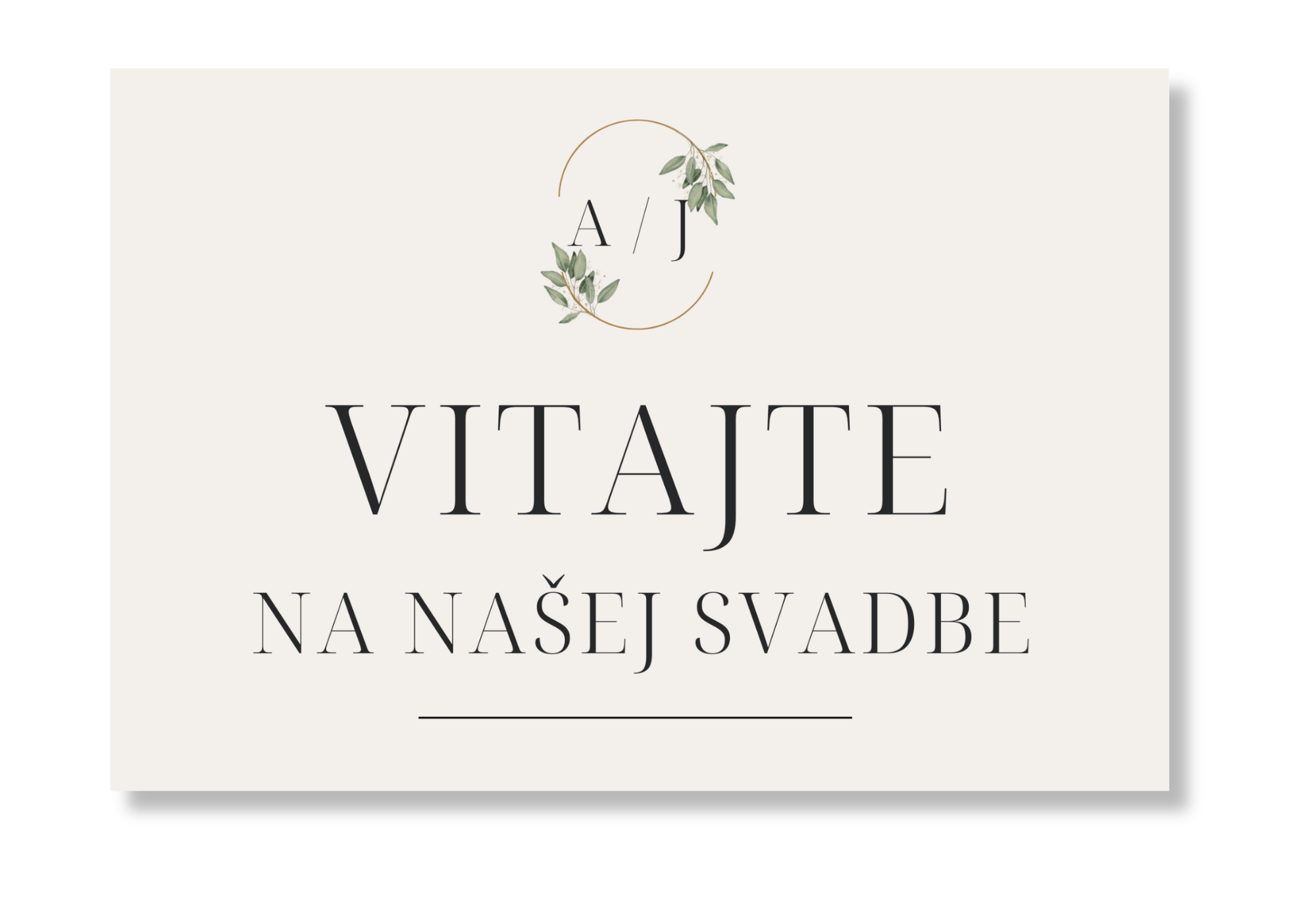Personal Uvítacia tabuľa - Eukalyptus