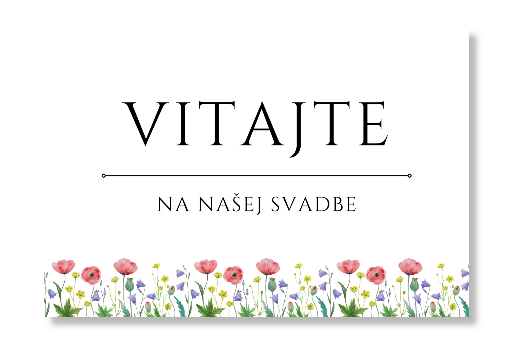 Personal Uvítacia tabuľa - Lúčne kvety