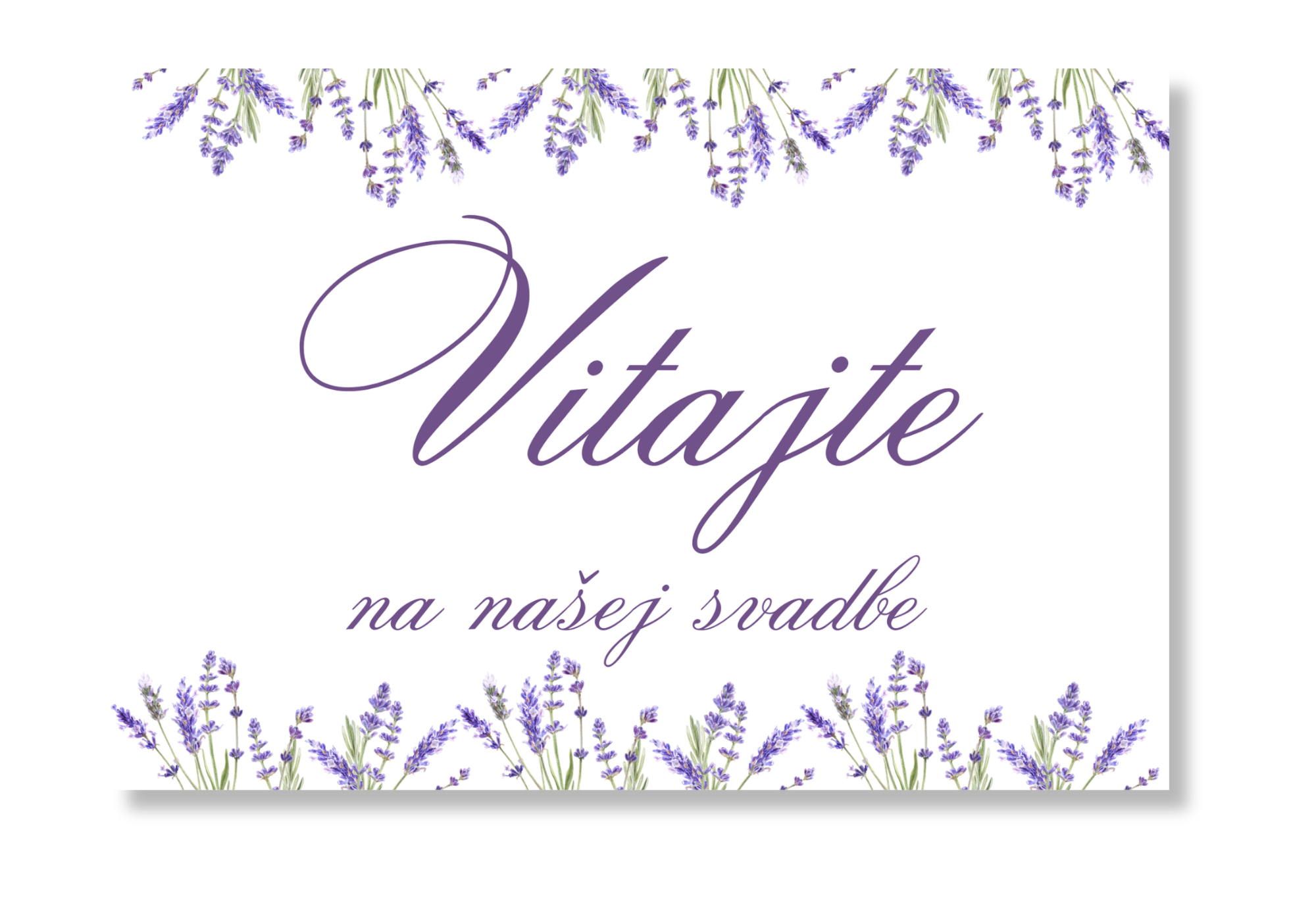 Personal Uvítacia tabuľa - Lavender