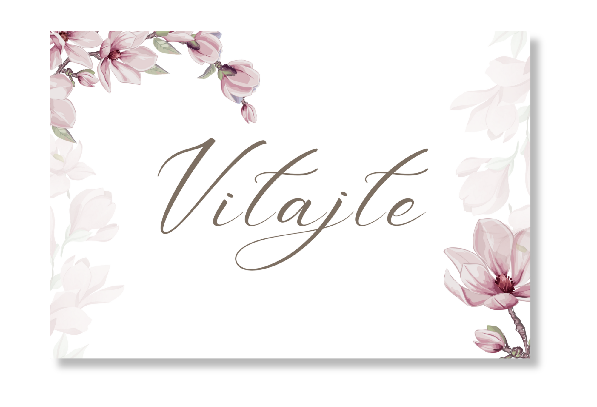 Personal Uvítacia tabuľa - Magnólia