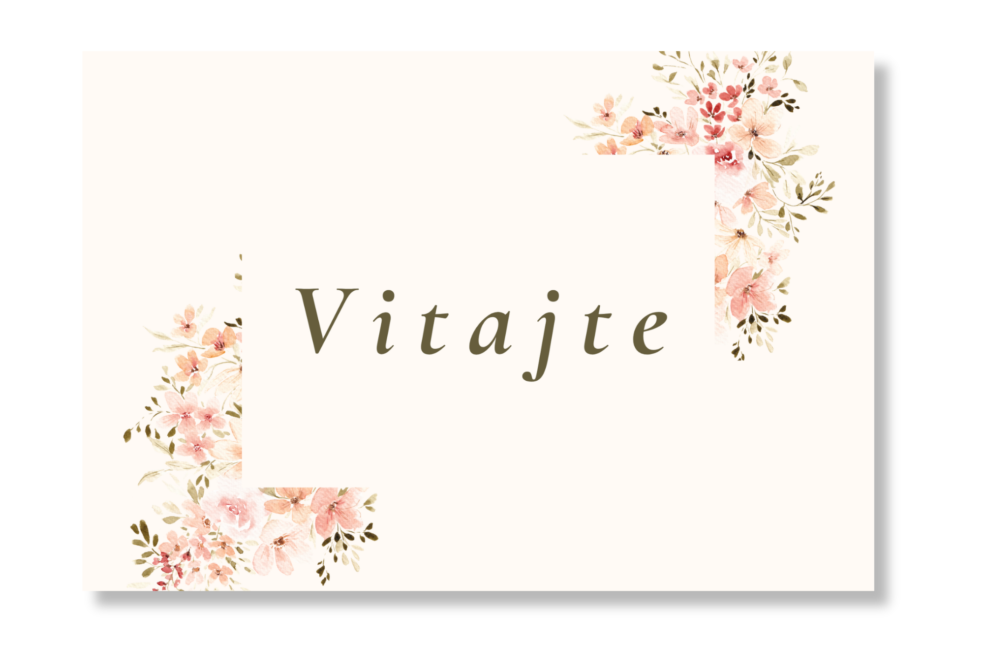 Personal Uvítacia tabuľa - Spring Time