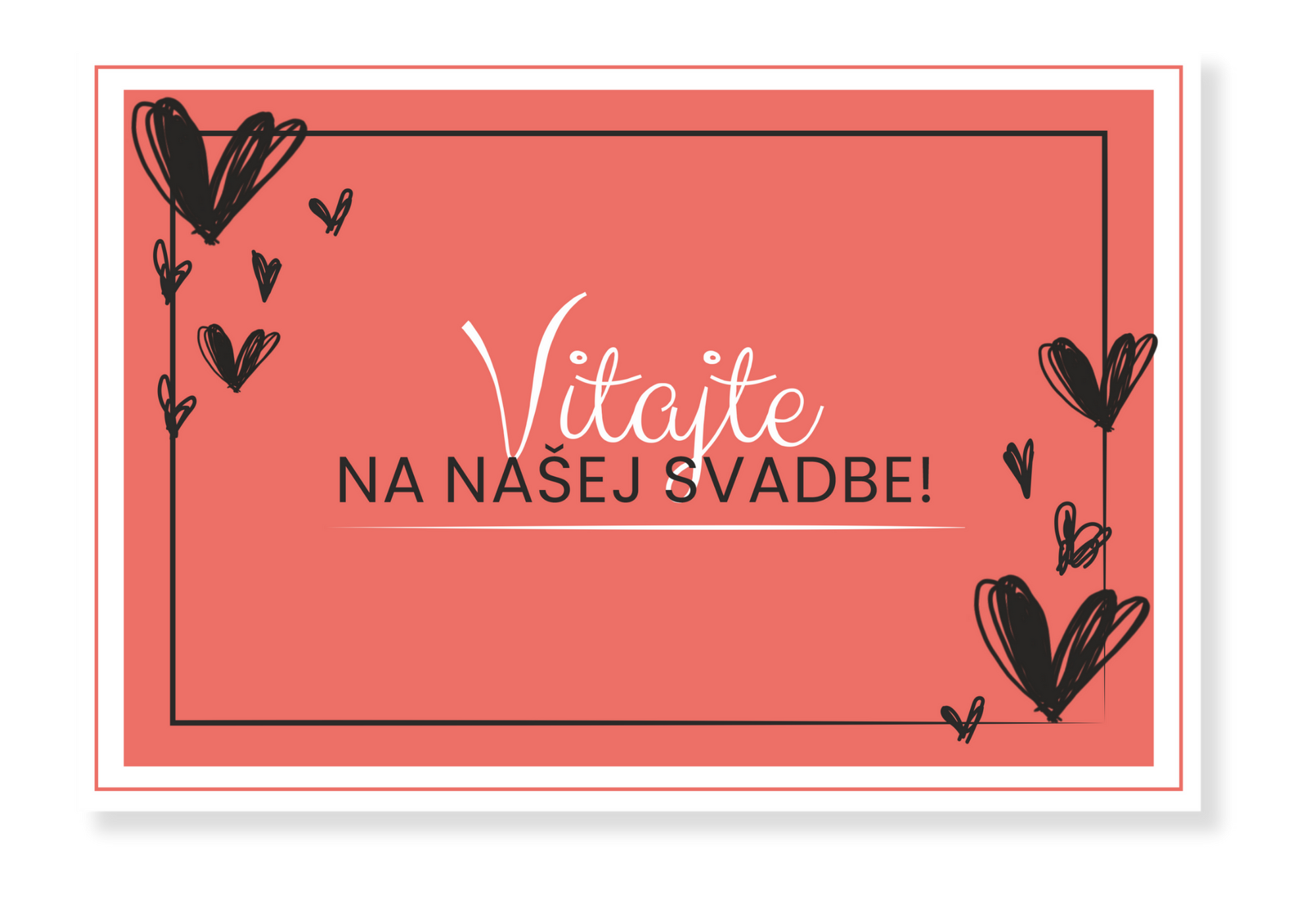 Personal Uvítacia tabuľa - Srdiečko