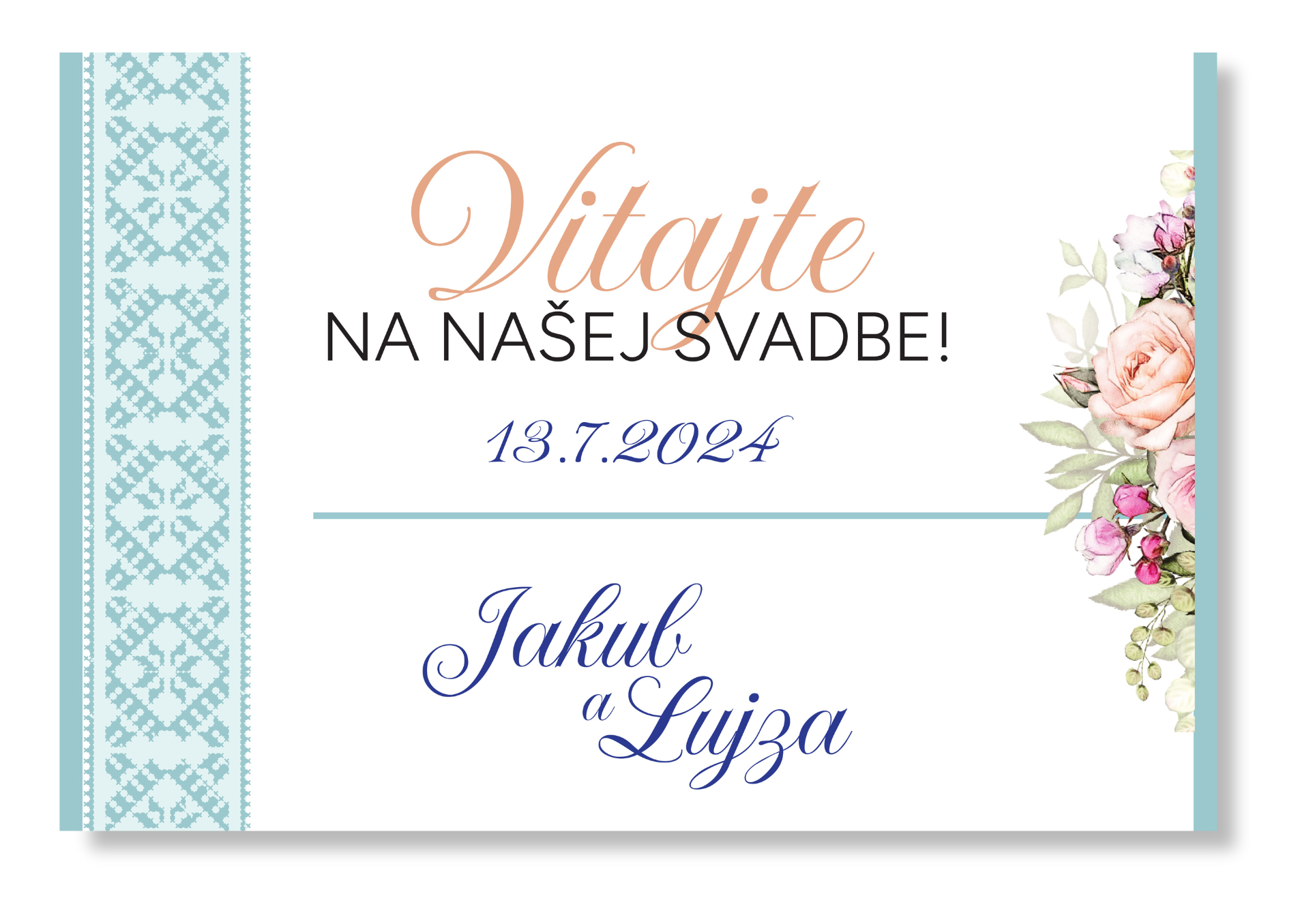 Personal Uvítacia tabuľa - Rustic