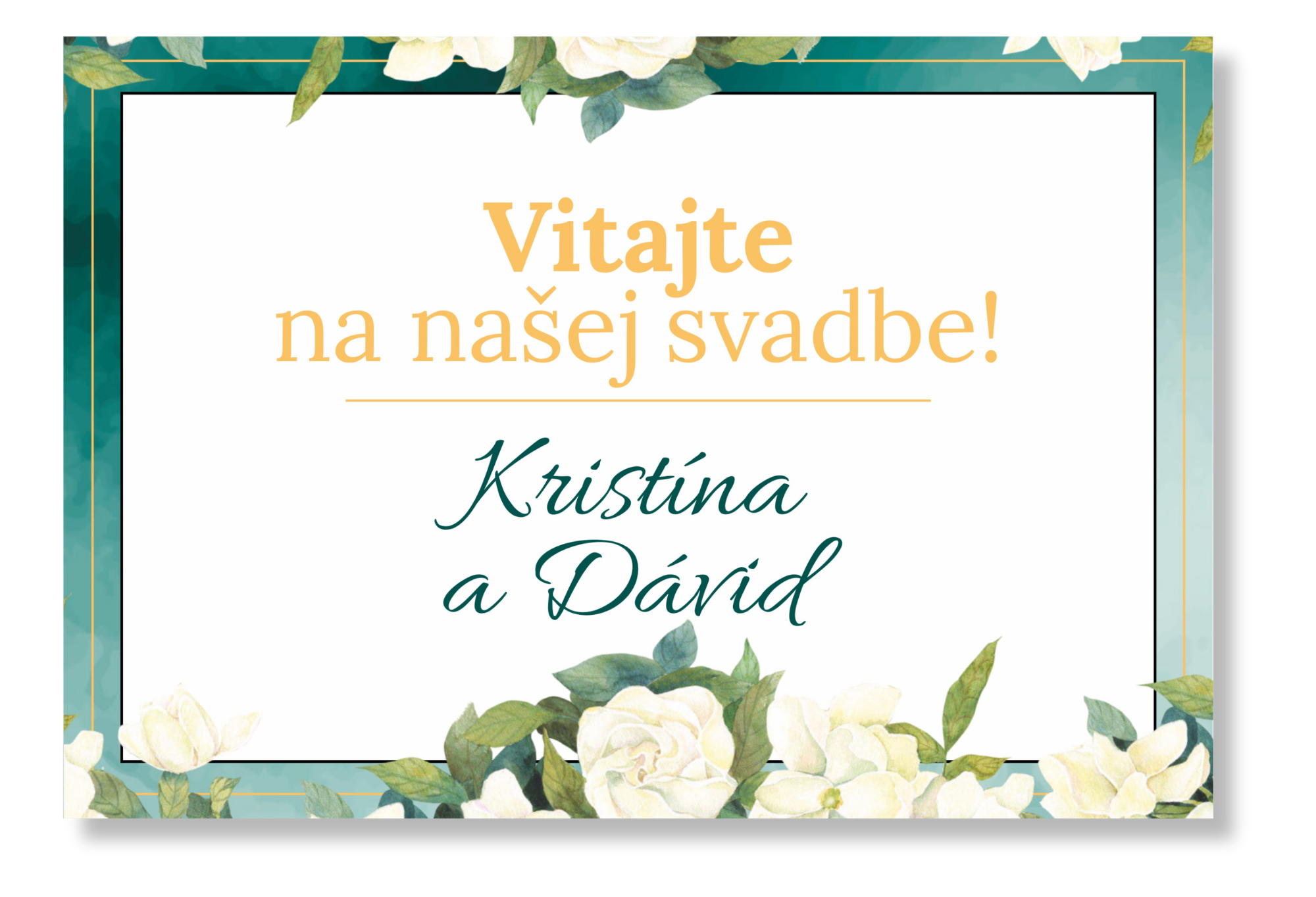 Personal Uvítacia tabuľa - Smaragd