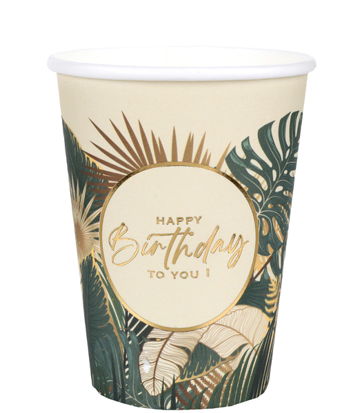 Santex Papierové poháre - Birthday Jungle 10 ks