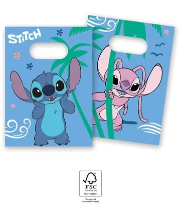 E-shop Procos Darčeková párty taška - Stitch 4 ks