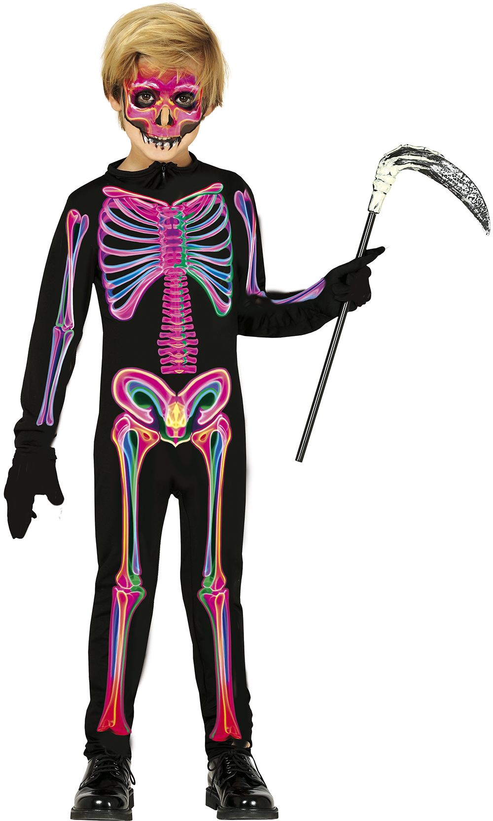 Guirca Detský kostým - Neon kostra Veľkosť - deti: XL: 143-151 cm