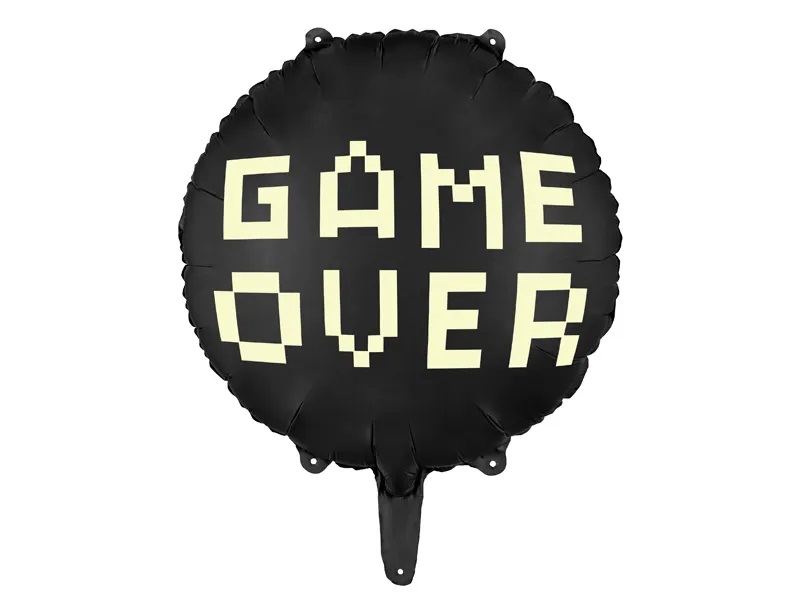 E-shop PartyDeco Fóliový balón Game Over 45 cm