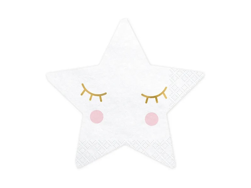 E-shop PartyDeco Servítky Little Star 16 x 16 cm