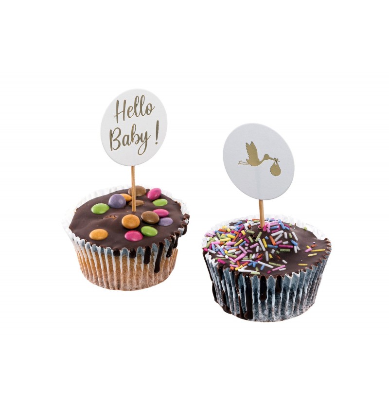 E-shop Chaks Ozdoby na cupcakes - Hello Baby 2 ks