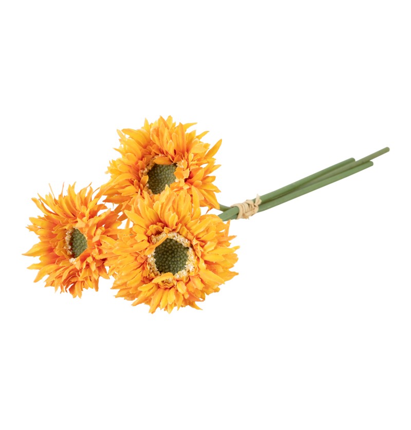 Chaks Zväzok umelých kvetov - Gerbera tmavožltá 25 cm