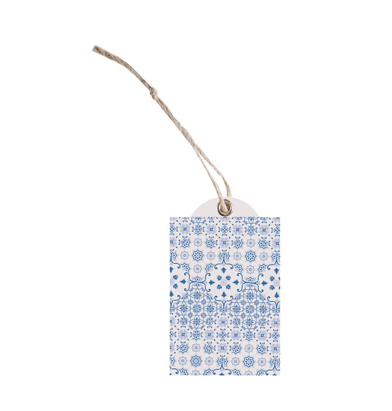 E-shop Chaks Papierové visačky - Azulejos 12 ks
