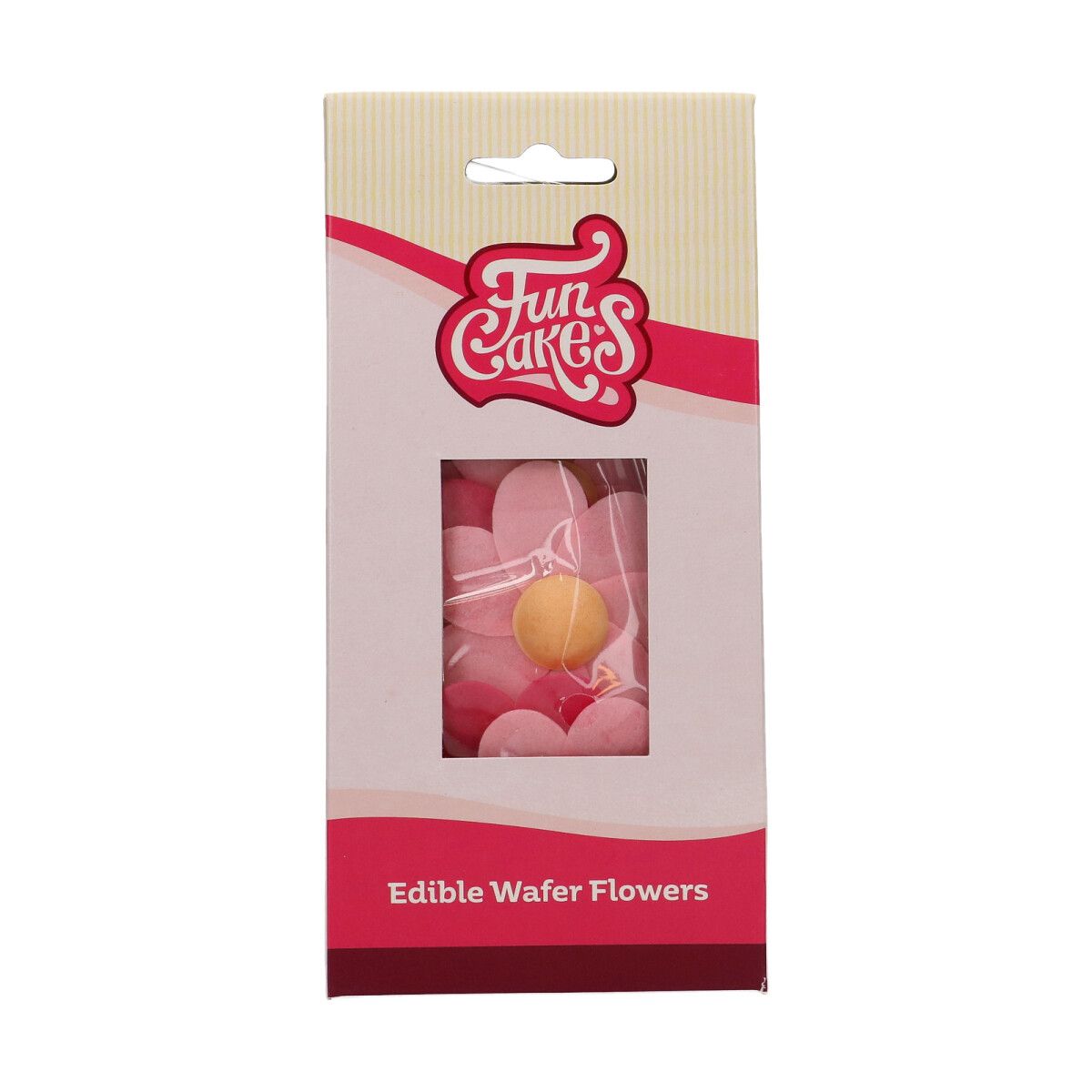 Cakesupplies Jedlé dekorácie na tortu - Kvietky ružové 8 ks