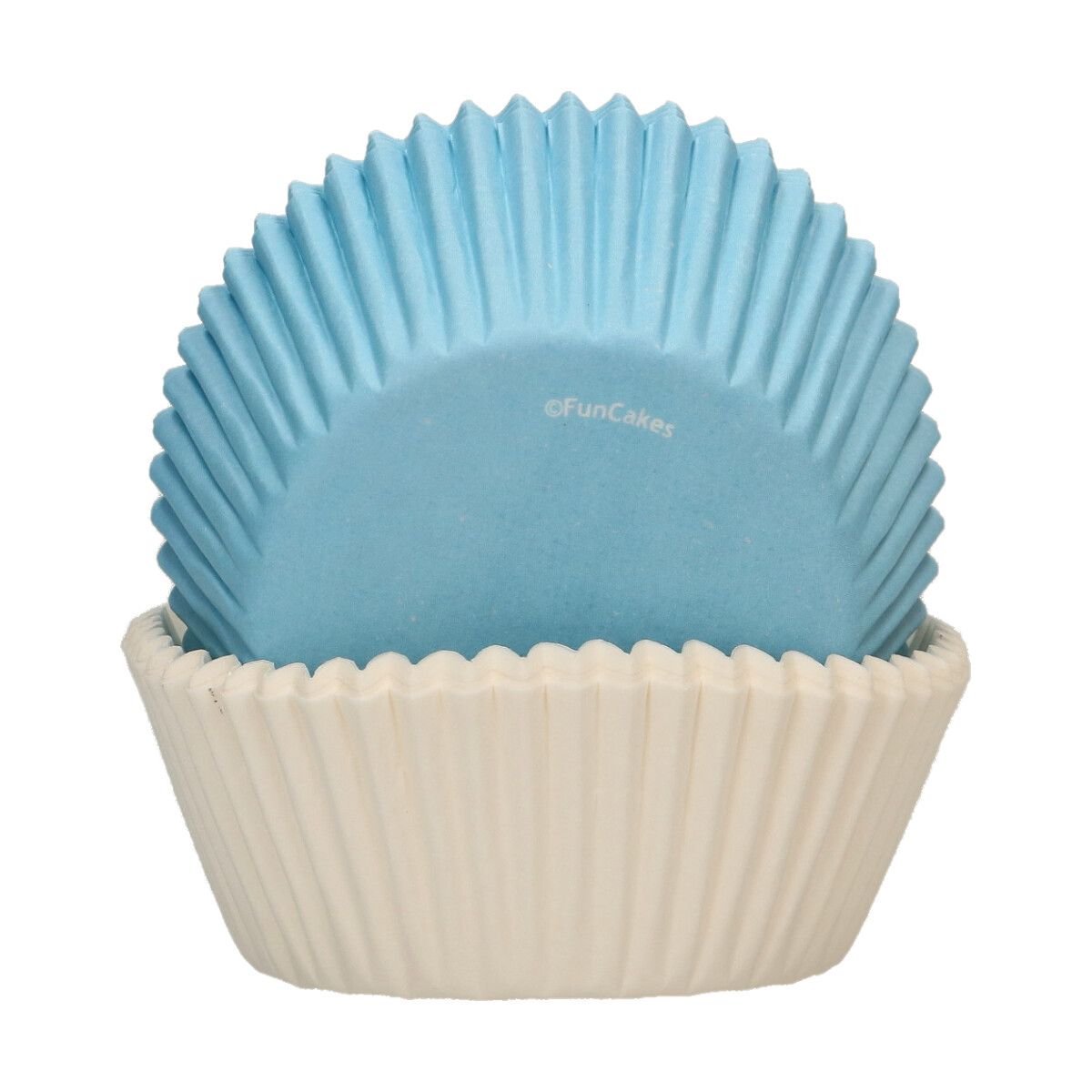 E-shop Cakesupplies Košíčky na pečenie mix - Biela/Modrá 48 ks