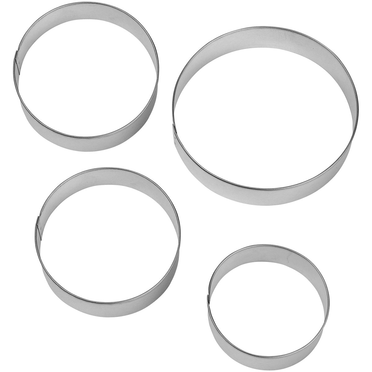 E-shop Cakesupplies Sada vykrajovačiek - Kruh 4 ks