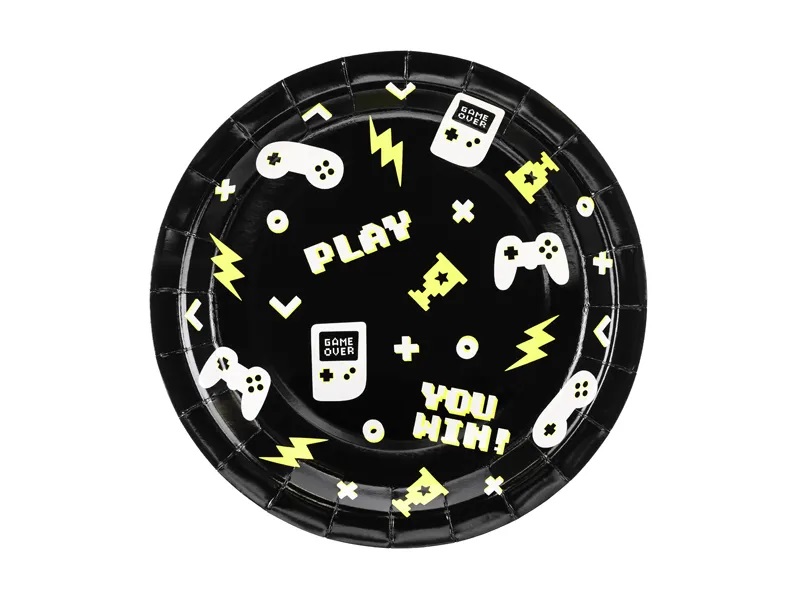 E-shop PartyDeco Taniere s potlačou Gamepad 23 cm, 6 ks