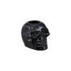 Svietnik na kónickú sviečku - Čierna lebka