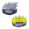 Papierové čelenky - Naruto/Kakashi 8 ks