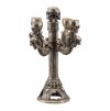 polyresin bronze skulls candle holder for 5 candles 19cm x 19cm x 27 5cm