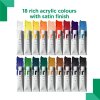 780804866025 RVS AMAZON 2560PX ACRYLIC COLOUR 18X12ML SET [OPEN] 780804866025