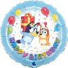 Fóliový balón Happy Birthday - Bluey 46 cm
