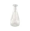 clear glass alexandrine vase dia 6 8cm x 14 5cm