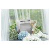 matt silver foldable wedding urn 23cm x 23cm x 23cm (1)