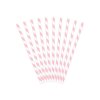Papierové slamky svetloružové 10 ks