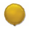 Fóliový okrúhly balón - Zlatý 45 cm