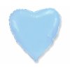 33077 foliovy balon srdce saten modry 43 cm