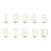 Drevené čísla na stôl 10 ks