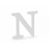 Drevené písmeno - N biele
