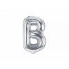 Fóliový balón Mini - Písmeno B 35cm strieborný