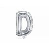 Fóliový balón Mini - Písmeno D 35cm strieborný
