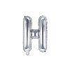 Fóliový balón Mini - Písmeno H 35cm strieborný