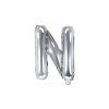 Fóliový balón Mini - Písmeno N 35cm strieborný