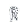 Fóliový balón Mini - Písmeno R 35cm strieborný