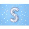 Fóliový balón Mini - Písmeno S 35cm strieborný