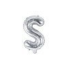 Fóliový balón Mini - Písmeno S 35cm strieborný