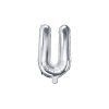 Fóliový balón Mini - Písmeno U 35cm strieborný